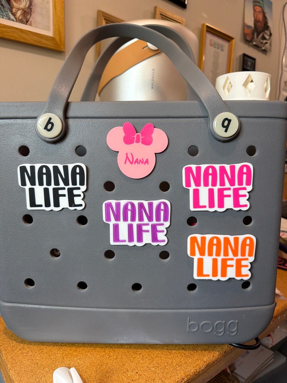 Lot of 5 Slightly Imperfect Nana Life Bogg Bag Charms